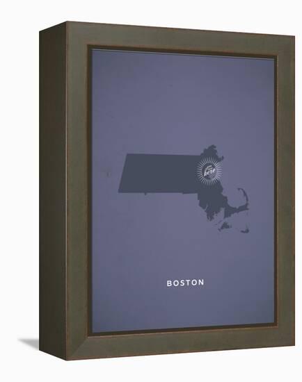 You Are Here Boston-null-Framed Stretched Canvas