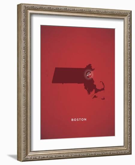 You Are Here Boston-null-Framed Art Print