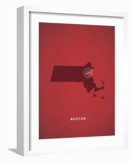 You Are Here Boston-null-Framed Art Print