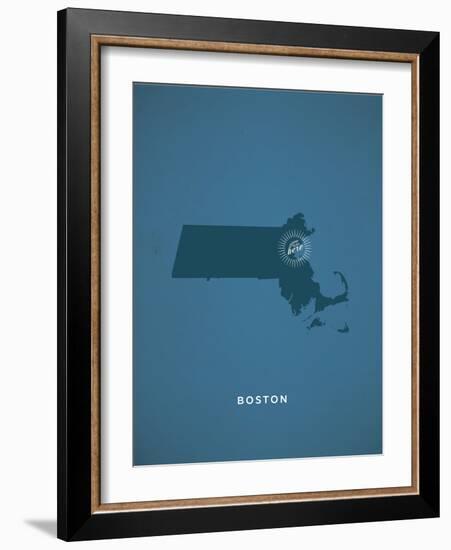 You Are Here Boston-null-Framed Art Print