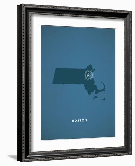 You Are Here Boston-null-Framed Art Print