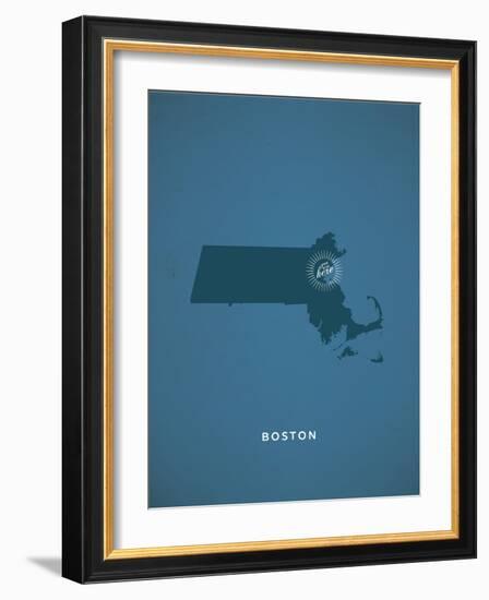 You Are Here Boston-null-Framed Art Print