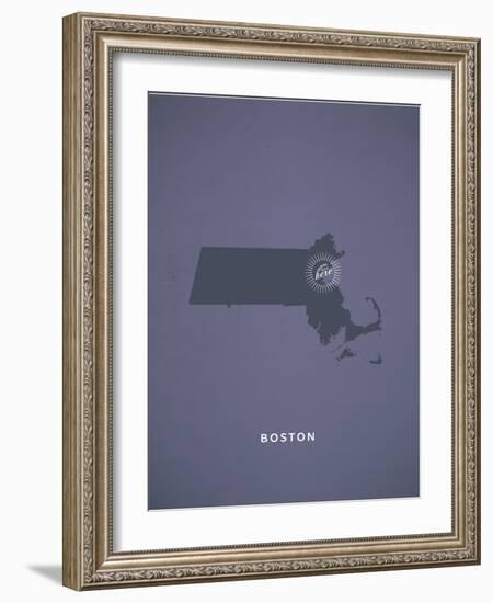 You Are Here Boston-null-Framed Art Print