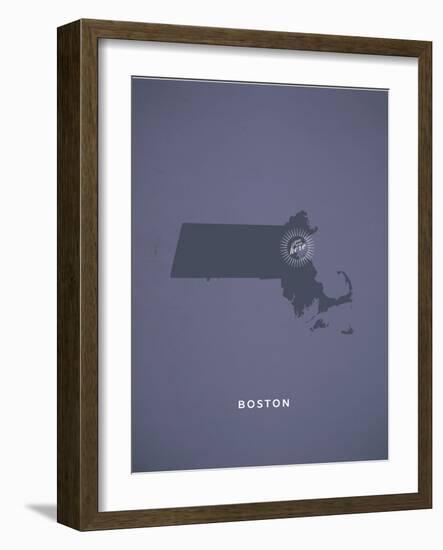 You Are Here Boston-null-Framed Art Print