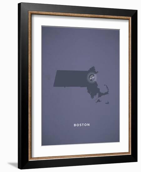 You Are Here Boston-null-Framed Art Print