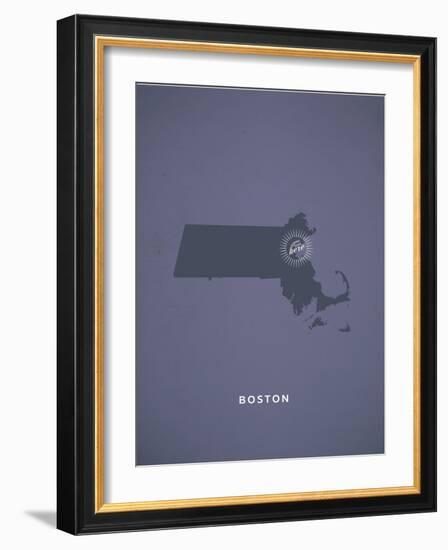 You Are Here Boston-null-Framed Art Print