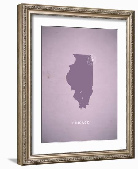 You Are Here Chicago-null-Framed Art Print