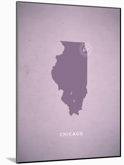 You Are Here Chicago-null-Mounted Art Print