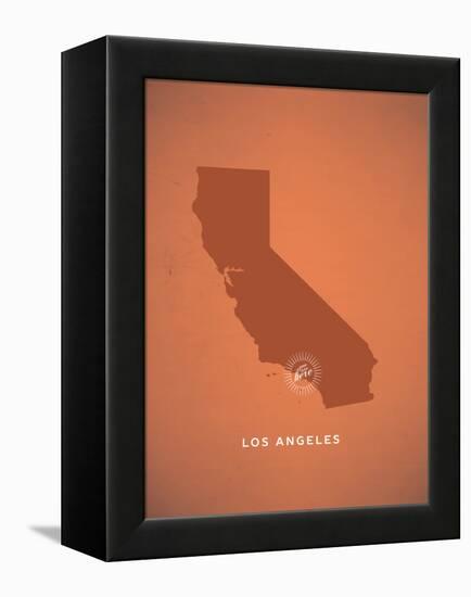 You Are Here Los Angeles-null-Framed Stretched Canvas