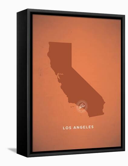 You Are Here Los Angeles-null-Framed Stretched Canvas