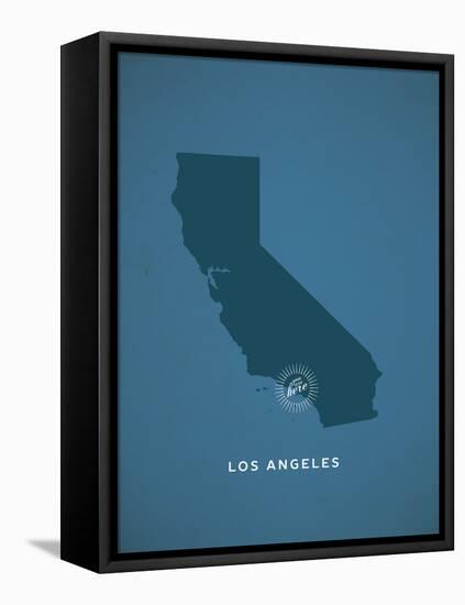 You Are Here Los Angeles-null-Framed Stretched Canvas
