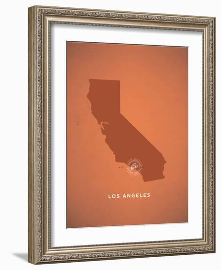 You Are Here Los Angeles-null-Framed Art Print