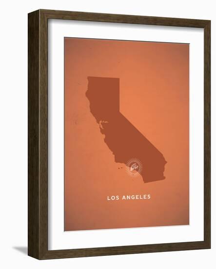 You Are Here Los Angeles-null-Framed Art Print