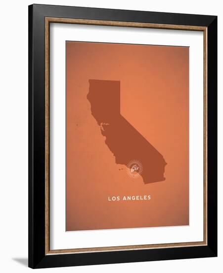 You Are Here Los Angeles-null-Framed Art Print