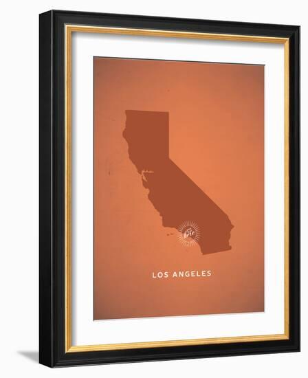 You Are Here Los Angeles-null-Framed Art Print