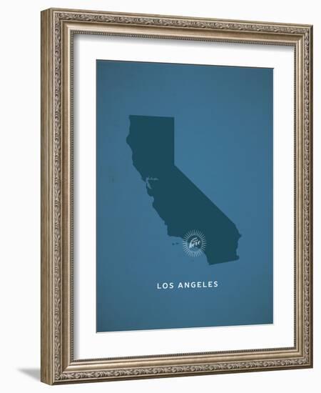 You Are Here Los Angeles-null-Framed Art Print