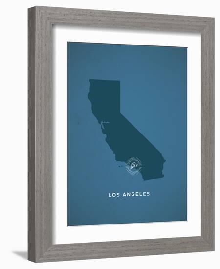 You Are Here Los Angeles-null-Framed Art Print