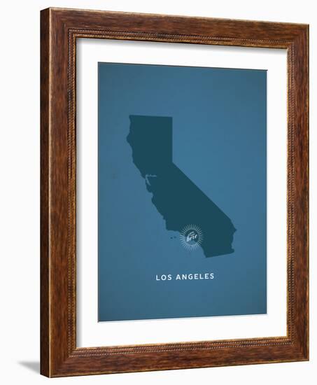 You Are Here Los Angeles-null-Framed Art Print