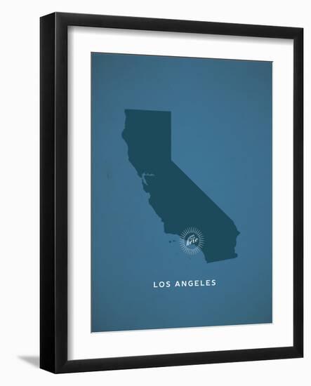 You Are Here Los Angeles-null-Framed Art Print