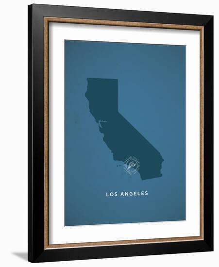 You Are Here Los Angeles-null-Framed Art Print