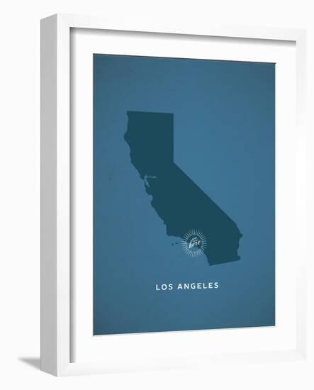 You Are Here Los Angeles-null-Framed Art Print