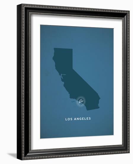 You Are Here Los Angeles-null-Framed Art Print