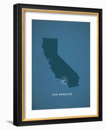 You Are Here Los Angeles-null-Framed Art Print