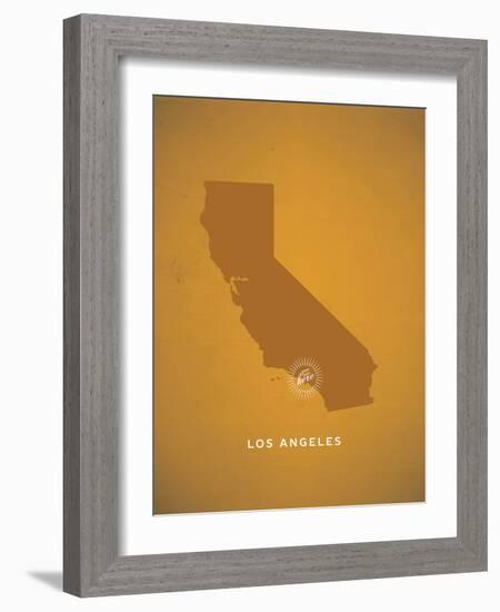 You Are Here Los Angeles-null-Framed Art Print