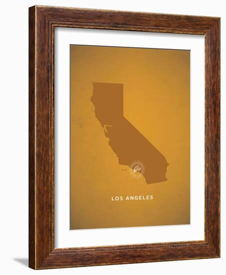 You Are Here Los Angeles-null-Framed Art Print