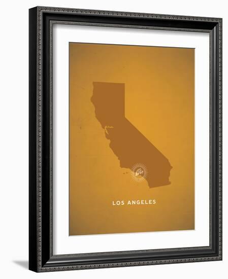 You Are Here Los Angeles-null-Framed Art Print