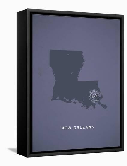 You Are Here New Orleans-null-Framed Stretched Canvas