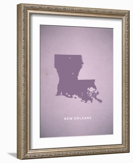 You Are Here New Orleans-null-Framed Art Print