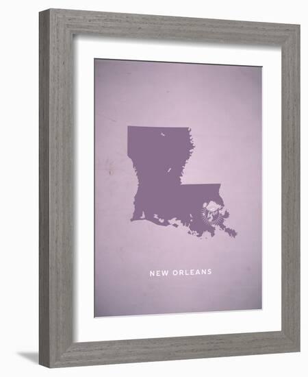 You Are Here New Orleans-null-Framed Art Print