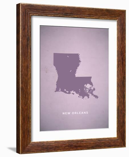 You Are Here New Orleans-null-Framed Art Print