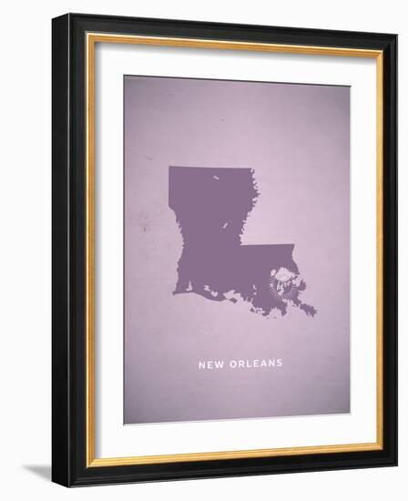 You Are Here New Orleans-null-Framed Art Print