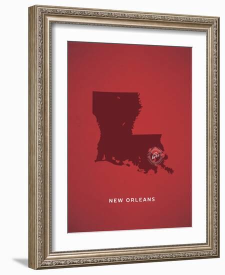 You Are Here New Orleans-null-Framed Premium Giclee Print