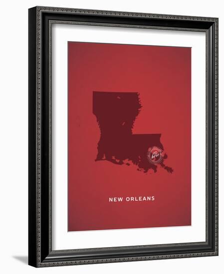 You Are Here New Orleans-null-Framed Premium Giclee Print