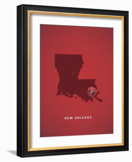 You Are Here New Orleans-null-Framed Premium Giclee Print