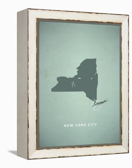 You Are Here New York-null-Framed Stretched Canvas