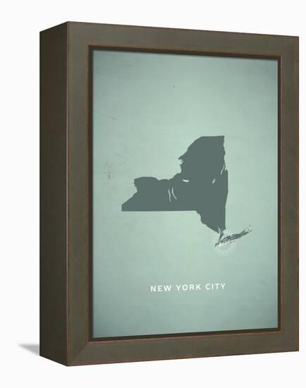 You Are Here New York-null-Framed Stretched Canvas