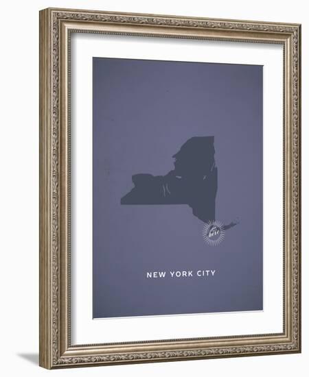 You Are Here New York-null-Framed Art Print