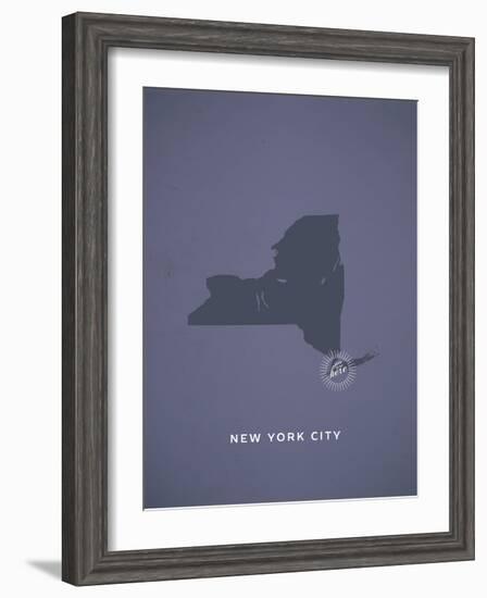 You Are Here New York-null-Framed Art Print