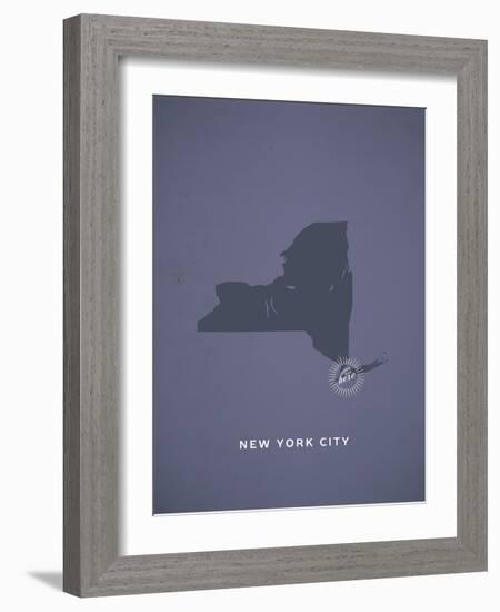 You Are Here New York-null-Framed Art Print