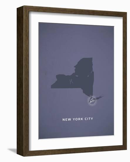 You Are Here New York-null-Framed Art Print