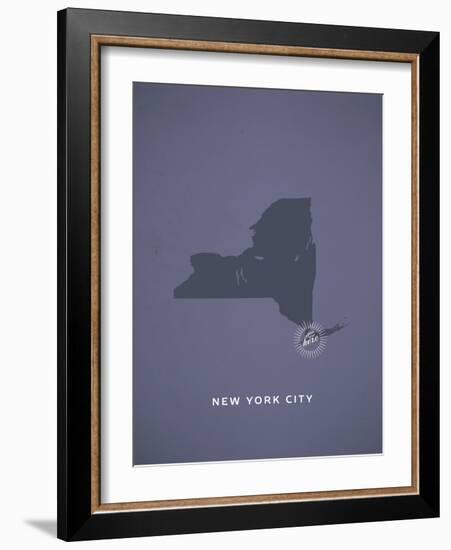 You Are Here New York-null-Framed Art Print