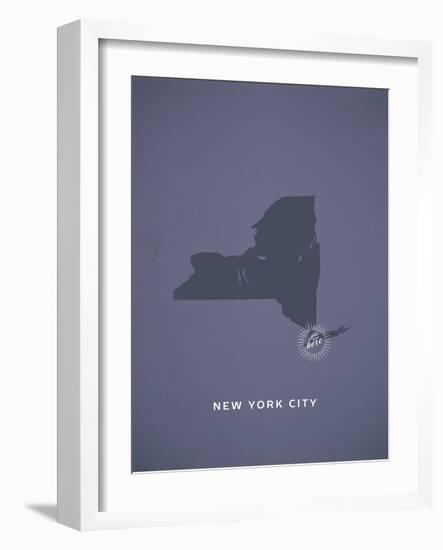 You Are Here New York-null-Framed Art Print