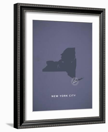 You Are Here New York-null-Framed Art Print