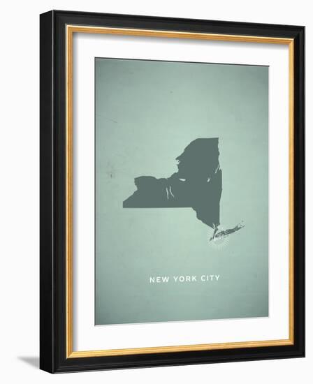 You Are Here New York-null-Framed Premium Giclee Print