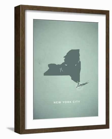 You Are Here New York-null-Framed Art Print