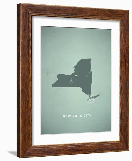 You Are Here New York-null-Framed Art Print